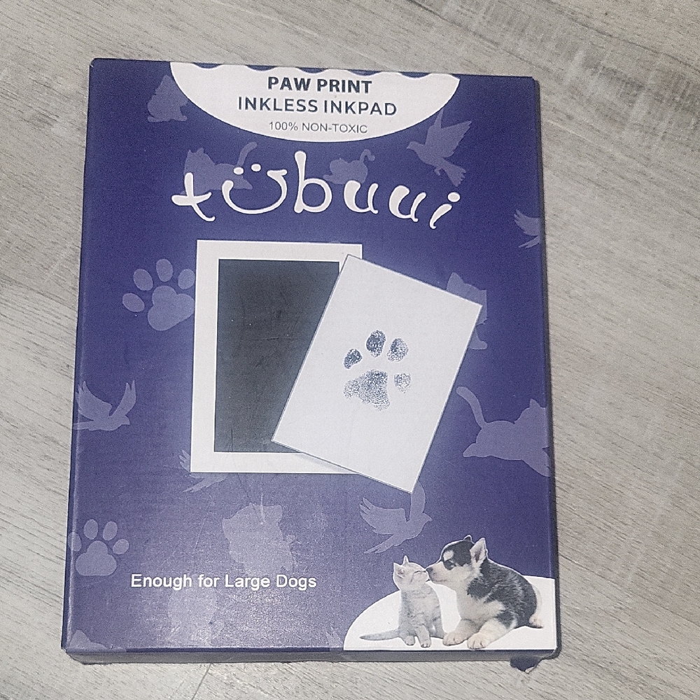 Paw Print Inkless Inkpad - Blue